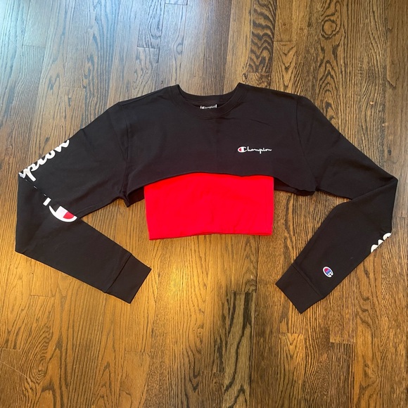 Red Champion tube top (can go with black Champion shrug), size M. - Picture 2 of 2